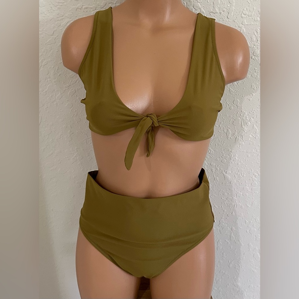 Pain de Sucre Tecla Tie Crop-Top Bikini set